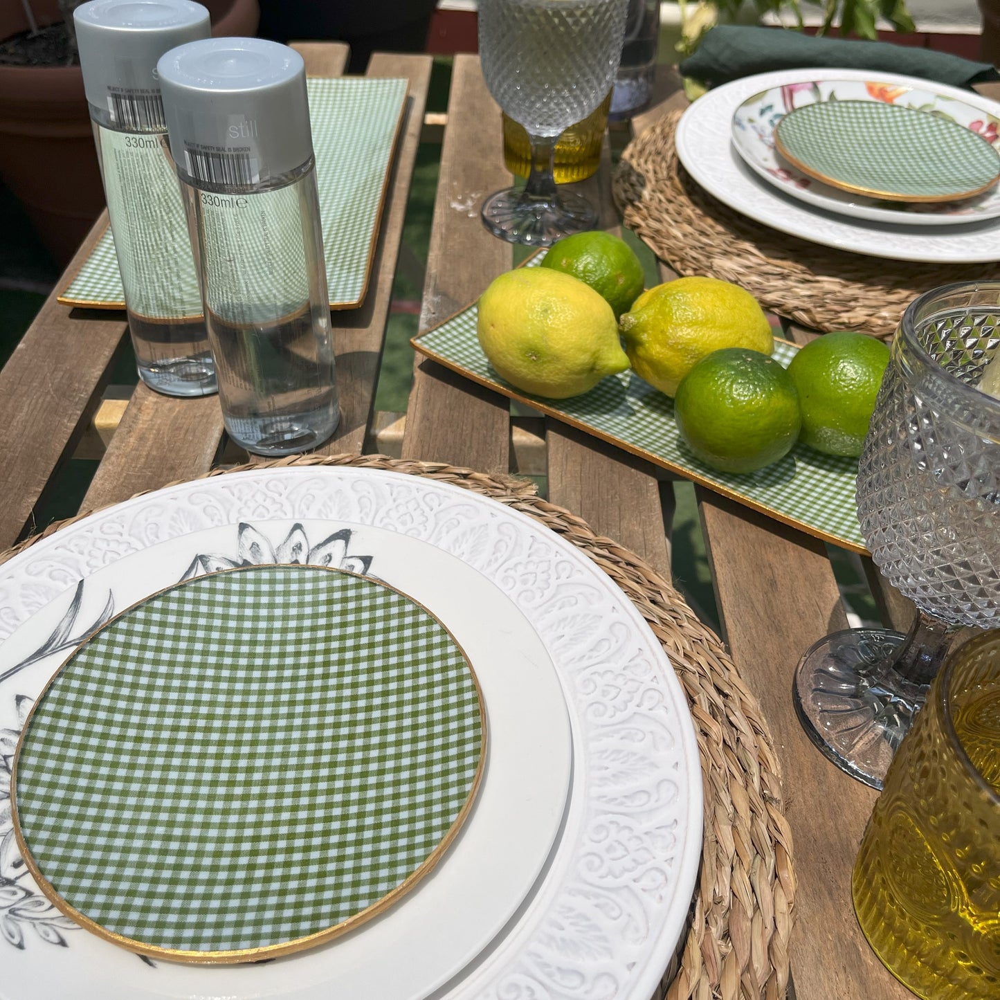 Platos de Pan Vichy Conjunto 6 uds