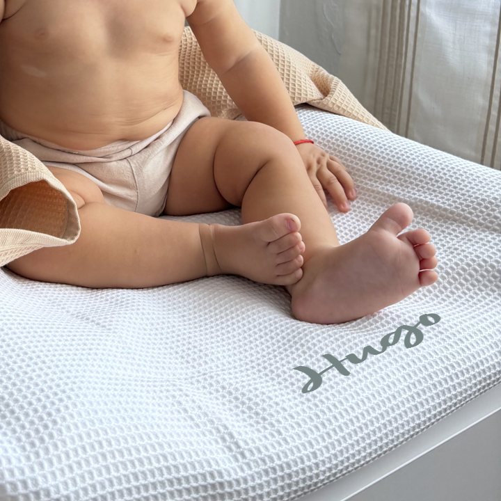 Toalla Cambiador Waffle Blanca